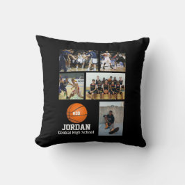 Teamnummer des benutzerdefinierten Basketball-Foto Kissen