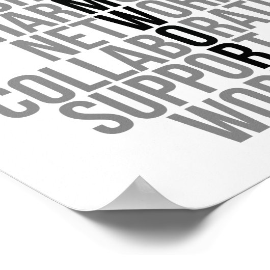 Teampartnerschaft Poster (Ecke)