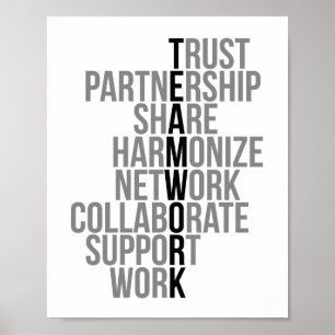 Teampartnerschaft Poster