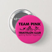 TeamPink Rechteck-Logo Button (Vorne & Hinten)