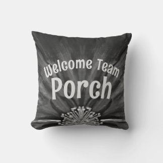 Teamporch / etabliert / B & W / Throw Kissen
