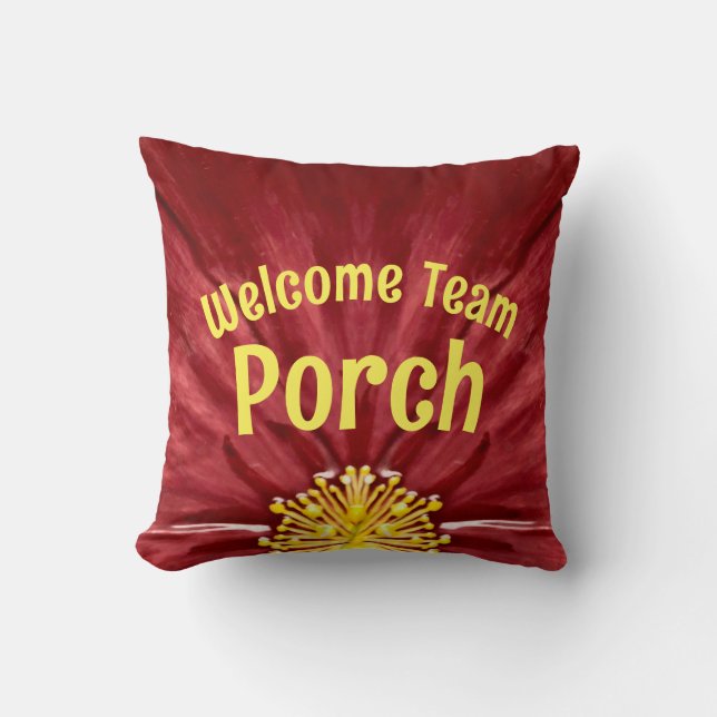 Teamporch / etabliert / Original / Throw Kissen (Vorderseite)