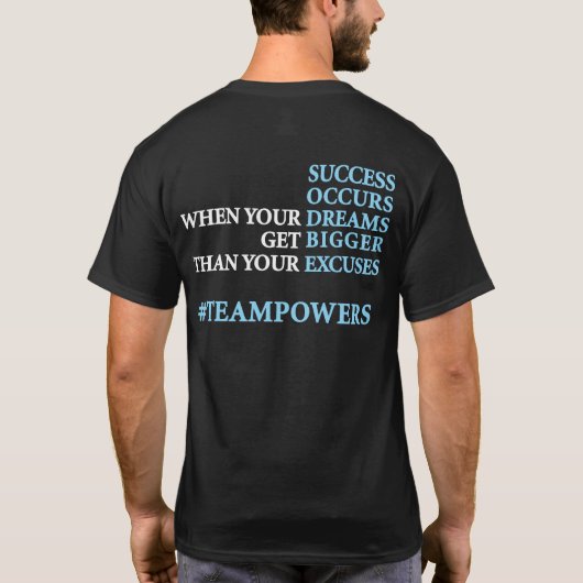 #Teampowers T-Shirt (Rückseite)