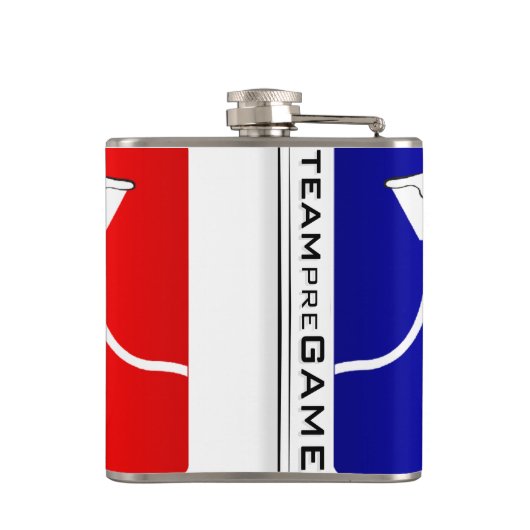 TEAMpreGAME Flasche Flachmann (Rückseite)