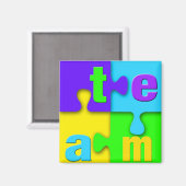 Teampuzzle-Magnete Magnet (Vorderseite/Rückseite)