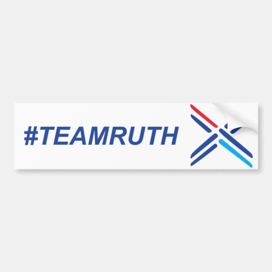 #TeamRuth Ruth Davidson Scottish-Konservative Autoaufkleber (Vorne)