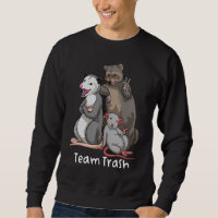 Teams Müll. Opossum Waschbär Ratte, Lustige Tiere
