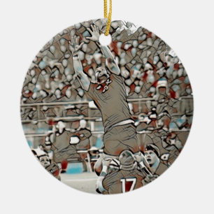 Teamspieler - Rugby Keramik Ornament