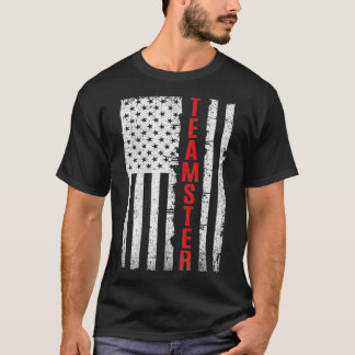 Teamster Proud American Flag erschüttert T-Shirt