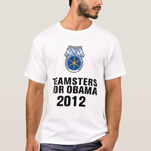 Teamsters für Obama T-Shirt (Vorderseite)