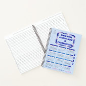 Teamwork 2022 Blue and Pink Spiral Notebook Notizblock (Innenseite)