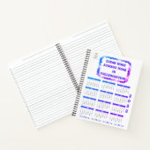 Teamwork 2022 Lila Spiral-Notebook Notizblock (Innenseite)