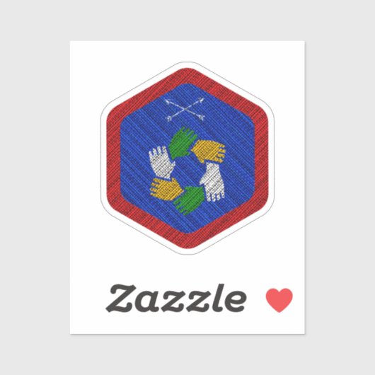 Teamwork Award Abzeichen Vinyl Aufkleber (Blatt)