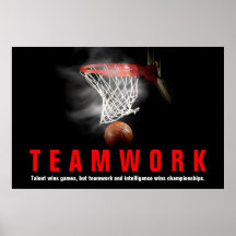 Teamwork Basketball Inspiration Zitat Spieler