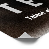 Teamwork Basketball Inspiration Zitat Spieler Poster (Ecke)