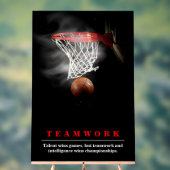 Teamwork Basketball Motivational Inspirational Acrylschild (Neutral)