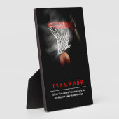Teamwork Basketball Motivational Inspirational Fotoplatte (Seite)