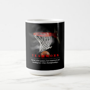 Teamwork Basketball Motivierend Inspirierend Kaffeetasse