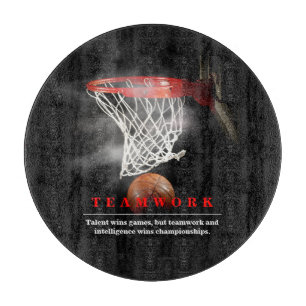 Teamwork Basketball Motivierend Inspirierend Schneidebrett