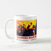 Teamwork baut Schiffe Kaffeetasse (Links)