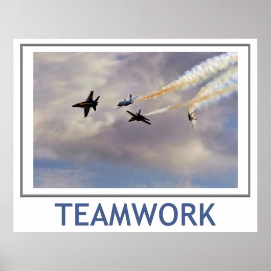 Teamwork Blue Angels Poster (Vorne)