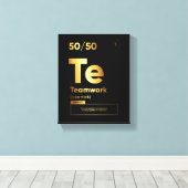 Teamwork Definition | Motivierend Kostenvoranschla Leinwanddruck (Insitu (Holzboden))