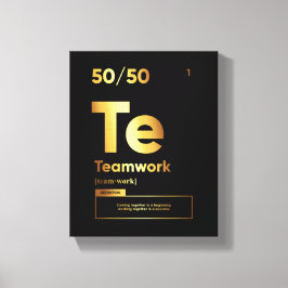 Teamwork Definition | Motivierend Kostenvoranschla Leinwanddruck
