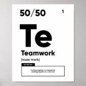 Teamwork Definition | MOTIVIEREND Poster (Vorne)