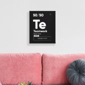 Teamwork Definition | Motivierend Poster Leinwanddruck (Insitu (Wohnzimmer))
