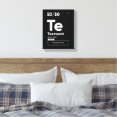 Teamwork Definition | Motivierend Poster Leinwanddruck (Insitu (Schlafzimmer))