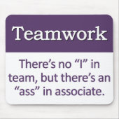 Teamwork-Definition Mousepad (Vorne)