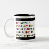 Teamwork-Definitions-Wickelrock Zweifarbige Tasse (Links)