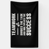 Teamwork Divides The Task And Multiplies Success Banner (Vertikal)