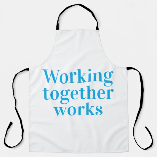 Teamwork erledigt schürze (Vorderseite)