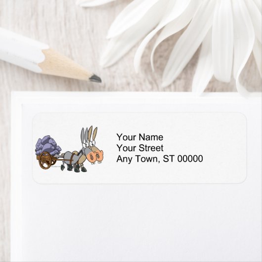 Teamwork Esel Maultiere Cartoon (Insitu)