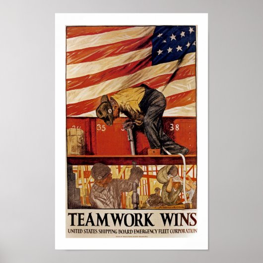 TeamWork gewinnt Poster (Vorne)