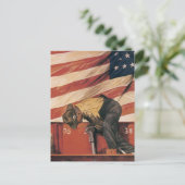 Teamwork gewinnt postkarte (Stehend Vorderseite)