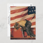 Teamwork gewinnt postkarte (Vorne/Hinten)