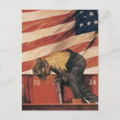 Teamwork gewinnt postkarte (Vorderseite)