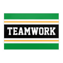 TEAMWORK Helle Schwarz-weiße Rennstreifen