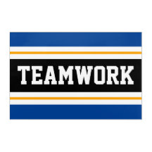 TEAMWORK Helle Schwarz-weiße Rennstreifen