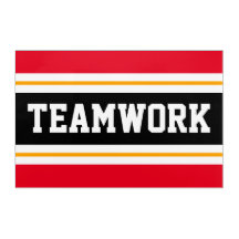 TEAMWORK Helle Schwarz-weiße Rennstreifen