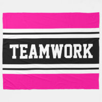 TEAMWORK Hellrosa Schwarz-weiße Rennstreifen