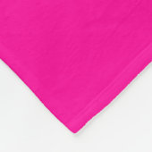 TEAMWORK Hellrosa Schwarz-weiße Rennstreifen Fleecedecke (Ecke)