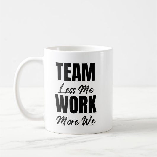 Teamwork Inspiration Mitarbeiter Office Corporate Kaffeetasse (Links)