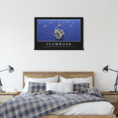 Teamwork: Inspiration Zitat Leinwanddruck (Insitu (Schlafzimmer))
