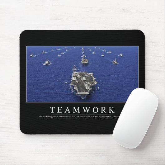 Teamwork: Inspiration Zitat Mousepad (Mit Mouse)