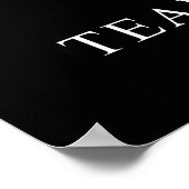 Teamwork ist Geduld Motivierend Poster (Ecke)