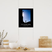 Teamwork ist Geduld Motivierend Poster (Küche)