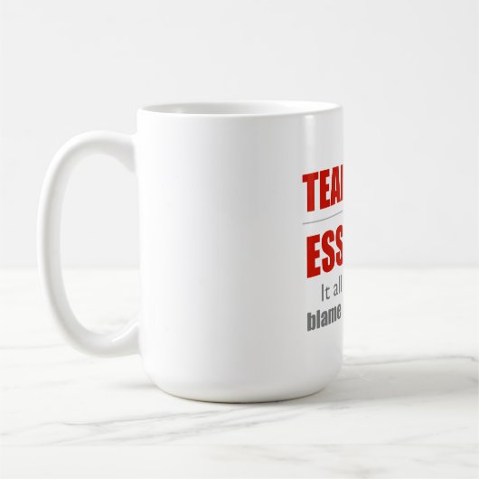 Teamwork ist wesentlich kaffeetasse (Links)